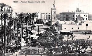 Alger- Place du Gouvernement - 1951